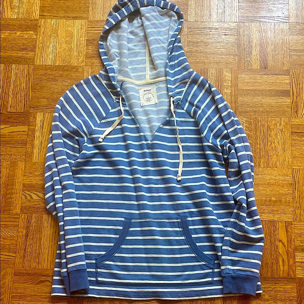 Anthropologie ALLIHOP Blue & White Stripe Pullover
Size Large - Picture 2 of 6